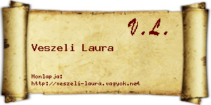 Veszeli Laura névjegykártya